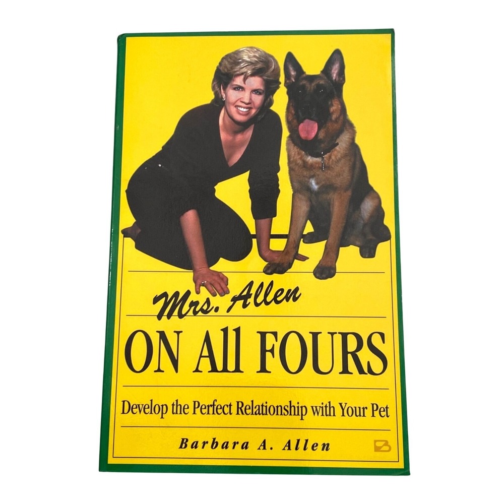 Mrs Allen On All Fours Paperback Barbara A Allen Dog Training Vtg 1st Printing